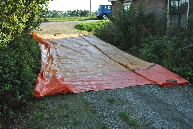 09-09-2015, Oude kuipzeil opvouwen